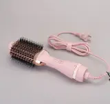 فرشاة التصفيف الحرارية ENZO 2 في 1 (Rose Gold/Gold Dryer Brush)