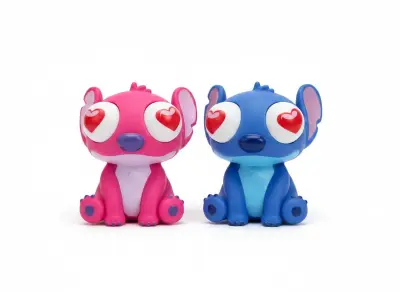 🧸 Figurine Antistress Extraterrestre - Yeux Cœur Lumineux