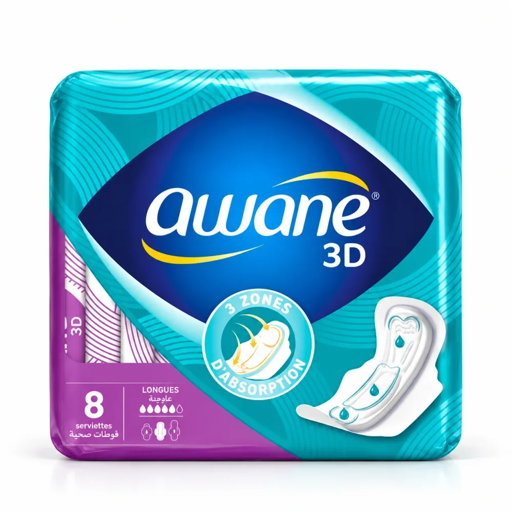 AWANE 3D – Serviettes Hygiéniques 7 / 8 / 9