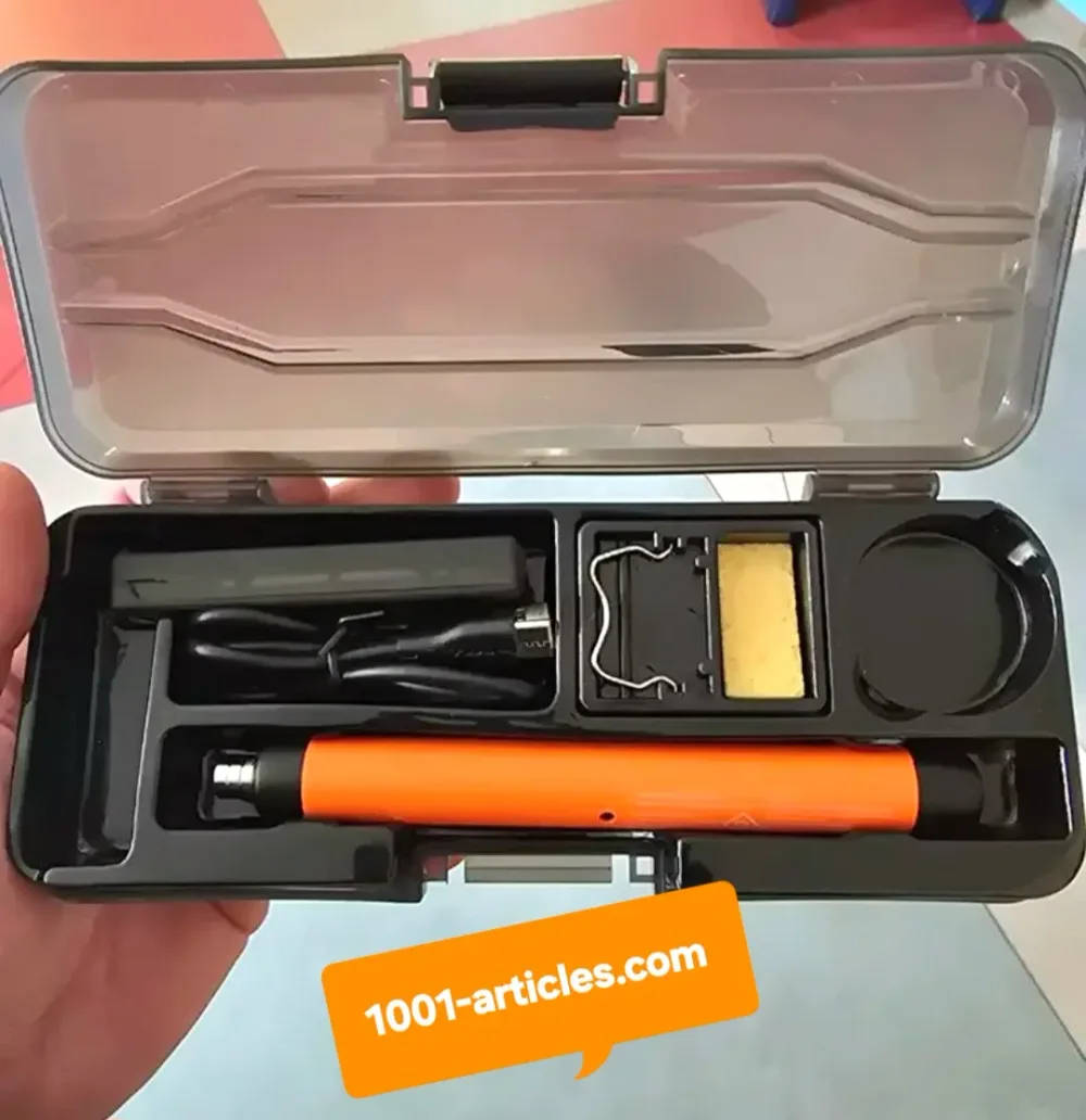 Fer à souder portable, sans fil, chauffage rapide, rechargeable USB.