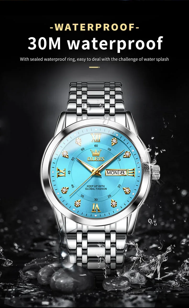 Nouvelle montre homme Quartz Olevs Original