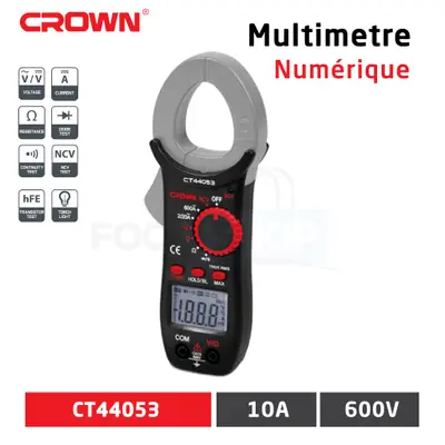 pince ampèremétrique numérique CROWN CT44053. 