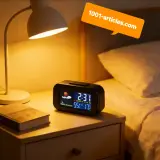 Horloge / Réveil avec Prévisions Météo et Rétroéclairage LED Coloré