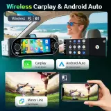 Autoradio 1Din Écran Tactile 5" IPS - Apple CarPlay et Android Auto Sans Fil Charge Rapide Type-C - راديو سيارة ذكي بشاشة لمس 5 بوصة تدعم و لاسلكيًا