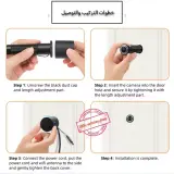 Tuya Smart Wi-Fi, Caméra HD 3 MP, Judas angle 170°, Visiophone.