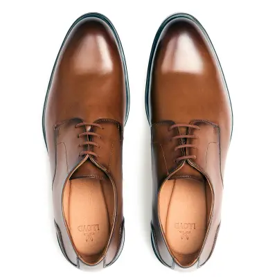 Chaussures Homme Lloyd Daniel en Cuir Véritable Marron – Lacets