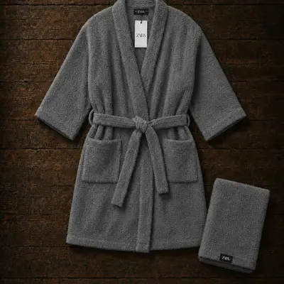 Sortie de bain Zara + serviette ( cadeau )