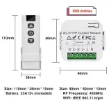 Switch / Remote RF Smart pour contrôle des Volets