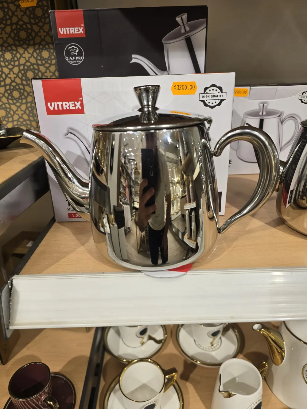 Théière Vitrex – Acier Inoxydable G.A.F Pro