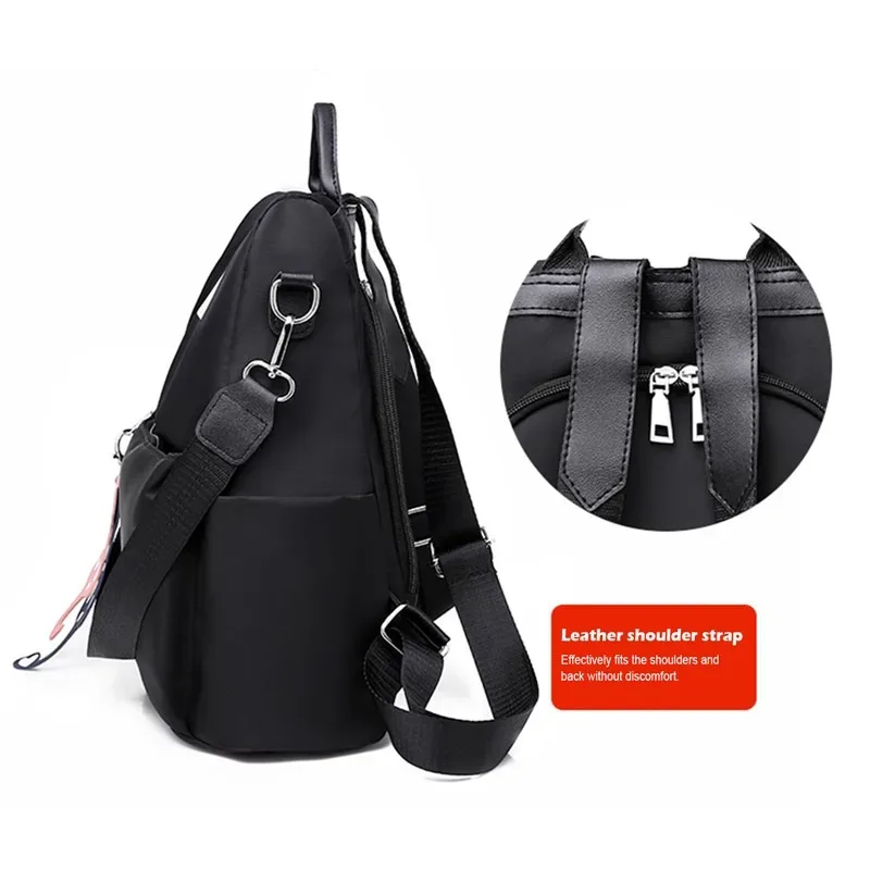 Sac à dos oxford Antivol étanche Pour Femme – Noir