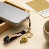 Sangles pour téléphone, chat, souriant
