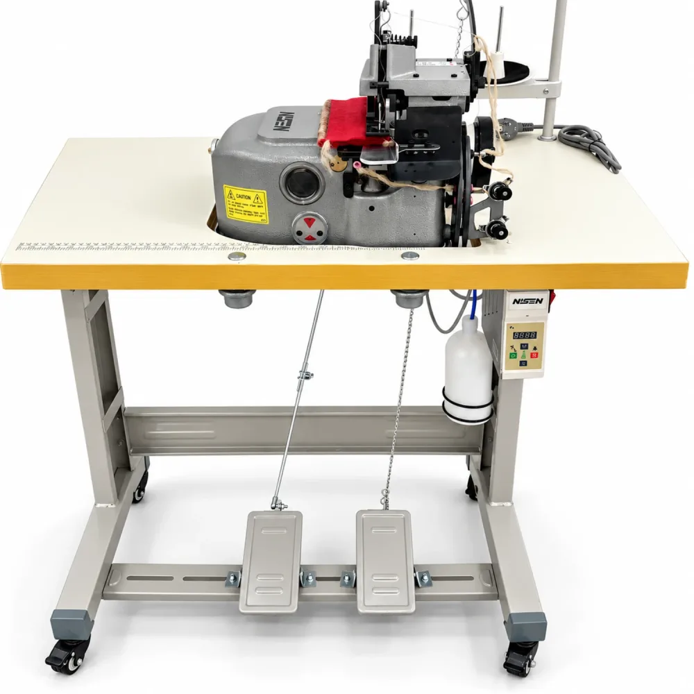 Machine à coudre industrielle surjeteuse tapis NS-2502K (avec coupe de bord)