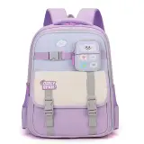 Sac à Dos Scolaire Enfant avec Trousse Motif Calculatrice Tissu Imperméable Rose SACKDS34RS - حقيبة ظهر مدرسية للأطفال