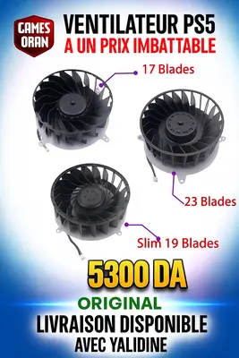 Ventilateur PS5 Original– Refroidissement Optimal