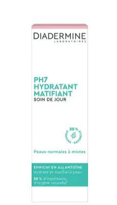 DIADERMINE Soin de Jour Hydratant Matifiant PH7 -50ML