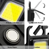 Mini Lampe LED COB Rechargeable USB – 3 Modes, Magnétique & Décapsuleur