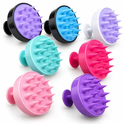 BROSSE DE MASSAGE EN SILICONE POUR CHEVEUX 060-15
