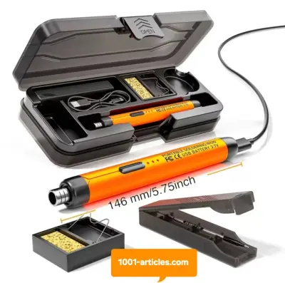 Fer à souder portable, sans fil, chauffage rapide, rechargeable USB.