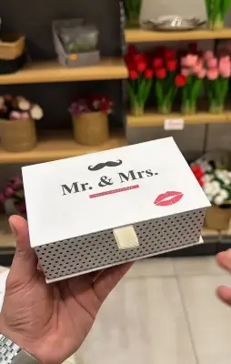 Coffret Duo Bougies Parfumées "Mr. & Mrs." –
