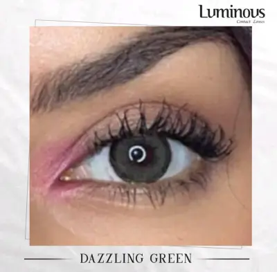 Dazzling green lentille