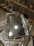 PLATEAUX ARGENTÉ AVEC MOTIF