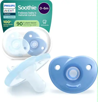 Sucettes Soothie pour nouveau-nés Tétine orthodontique lot de 2