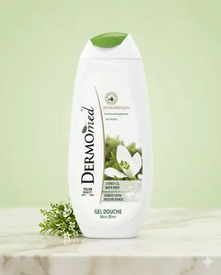 Dermomed جال دوش بعطر المسك الابيض 250ml