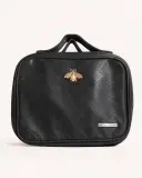 Trousse de toilette matelassée avec broche abeille
