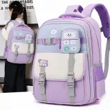 Sac à Dos Scolaire Enfant avec Trousse Motif Calculatrice Tissu Imperméable Rose SACKDS34RS - حقيبة ظهر مدرسية للأطفال