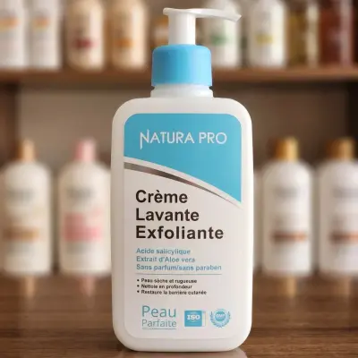 كريم غسول مقشر "Crème Lavante Exfoliante" من "Natura Pro"