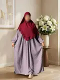 حجاب لاستيك مع خمار فلة