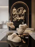 🥿 سليبر شتوي بلاتفورم مبطن بالفرو الفاخر (طراز UGG Tazz Style) ❄️👢