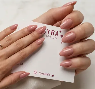 أظافر اصطناعية Syra Nails - لون لحمي (Nude Gloss)