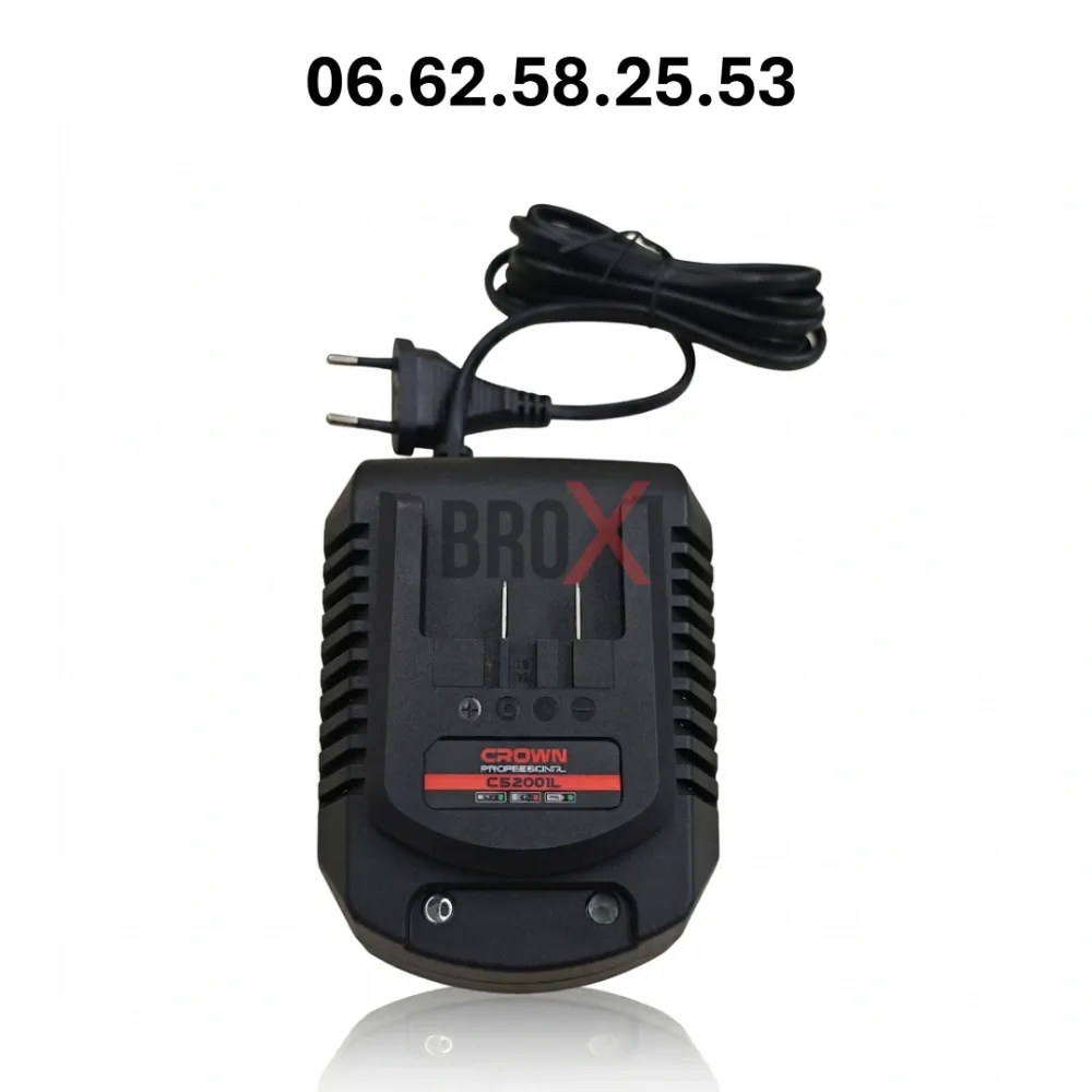 Perceuse Visseuse sans fil 13mm 18V 2 Batteries 1.5AH avec valise CROWN CT21056LM-1.5-BMC