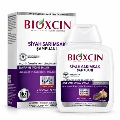 BIOXCIN Shampooing à l’Ail Noir Anti-Chute 300 ml