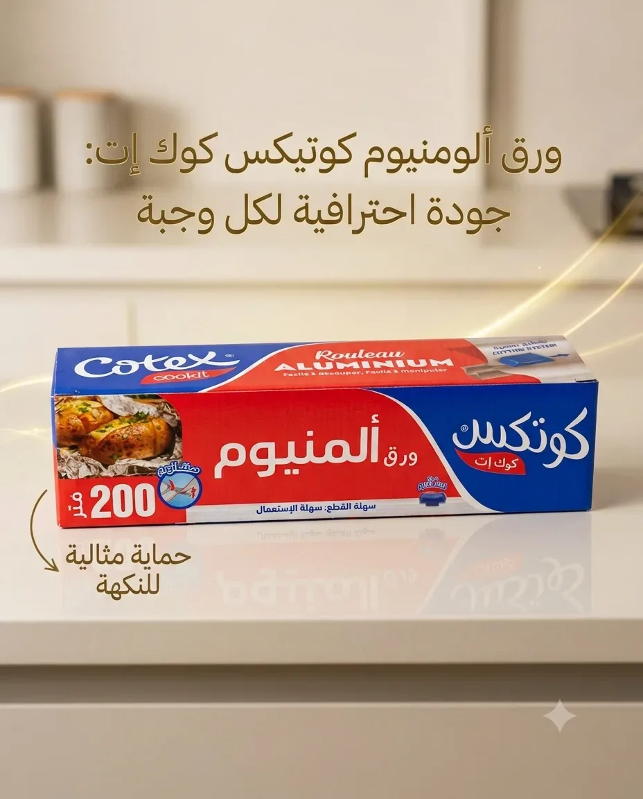 Cotex ورق اليمينيوم 200م