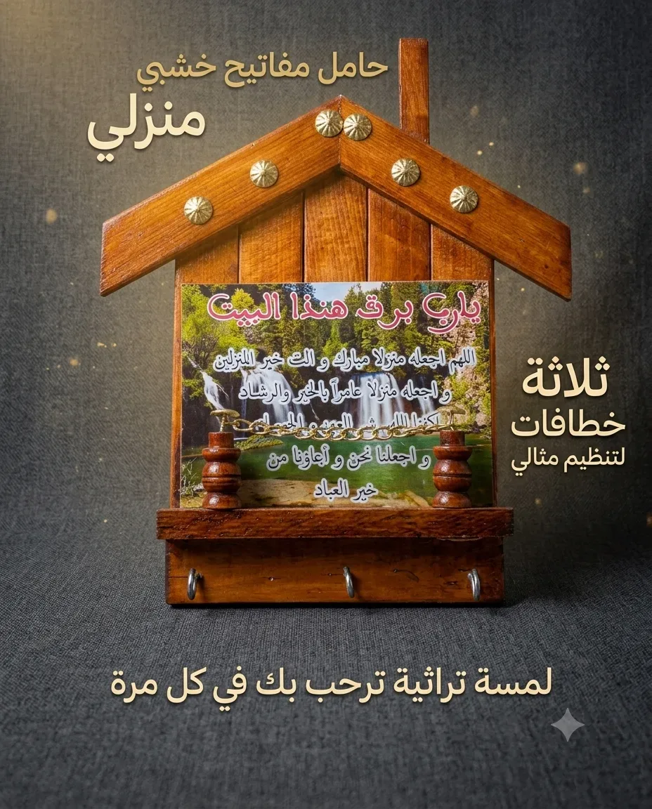 حامل مفاتيح خشبية