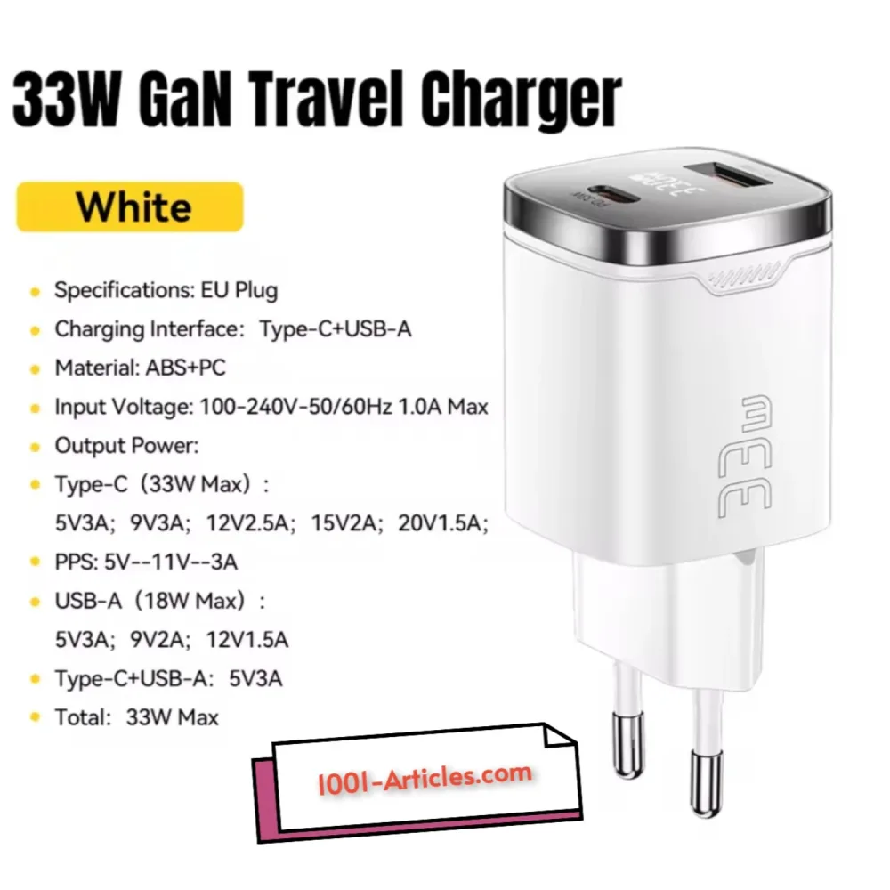 Chargeur Rapide Charge PD33W Original - ESSAGER