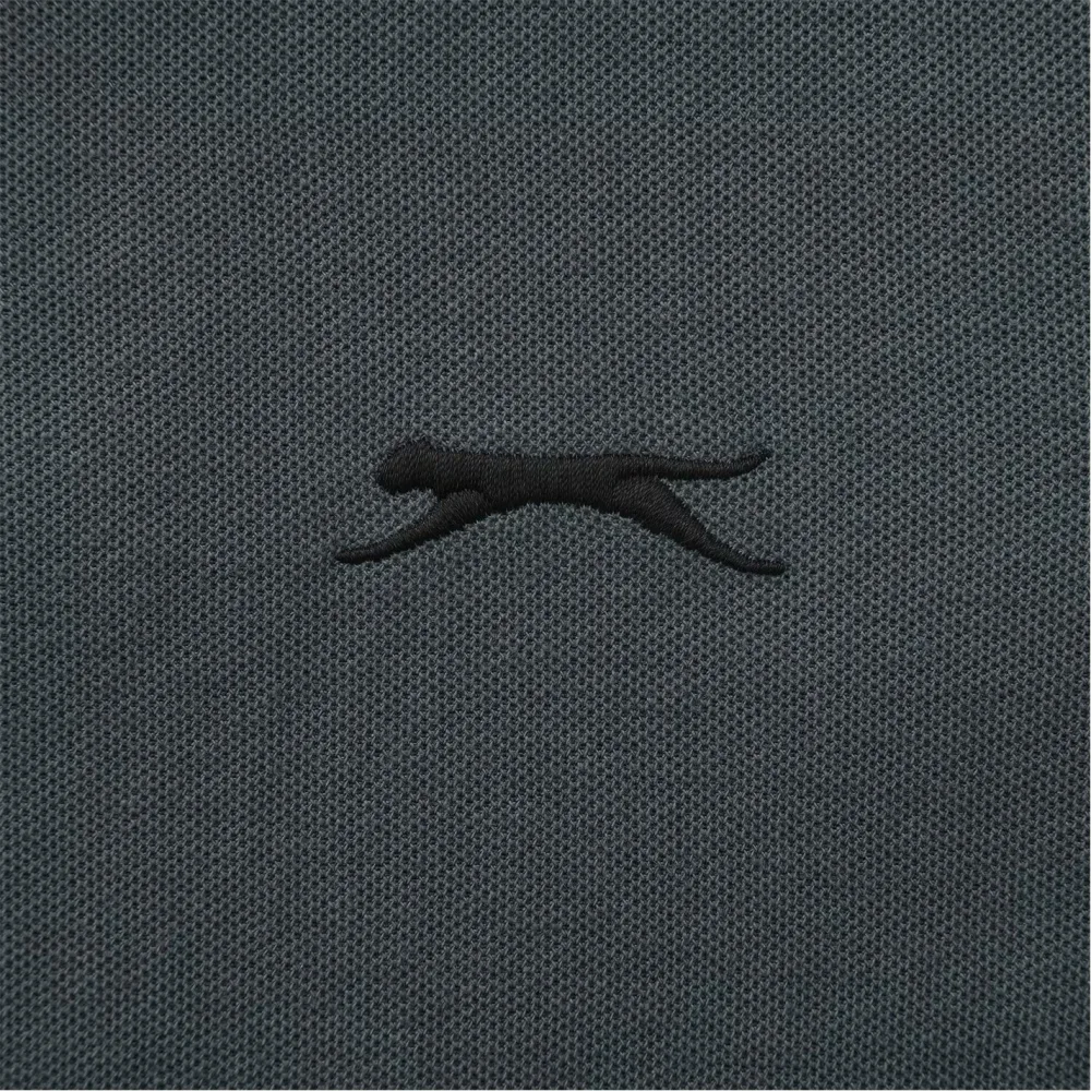 Polo Slazenger col contrasté Gris