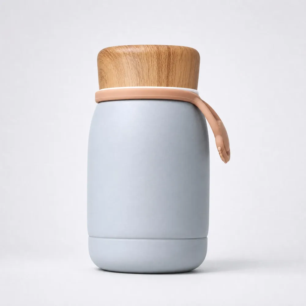 🍶 Mini Gourde Isotherme Design Bois "Mass Action"