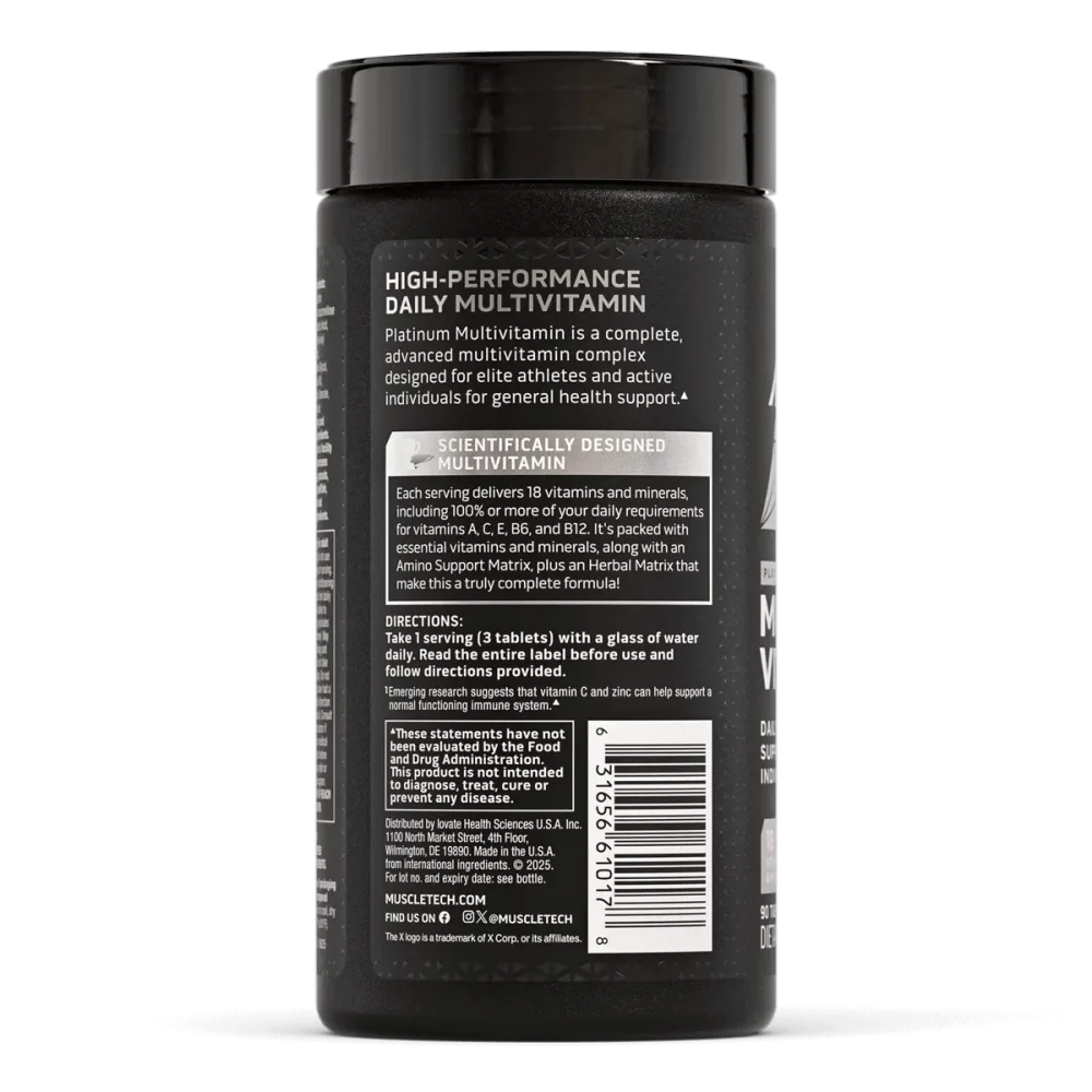 MUSCLETECH MULT-VITAMIN 90 CAPS