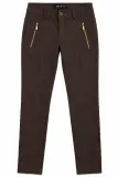 Pantalon Femme MIAO – Brun Chocolat – Coupe Slim – Taille L