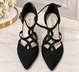 Escarpins Femme Grandes Boulevards Noirs à Bout Pointu – Pointure 41