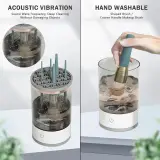 Vignette 6Vignette 7Vignette 8Vignette 9 Machine de nettoyage de pinceaux maquillage électrique portable 3en1 - منظف ومجفف فرش المكياج الأوتوماتيكي