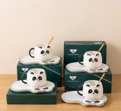 كوب الباندا السيراميكي - Cup Set panda