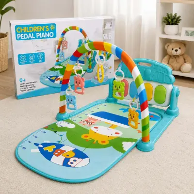 Tapis d’éveil et de jeux avec piano musical pour bébé