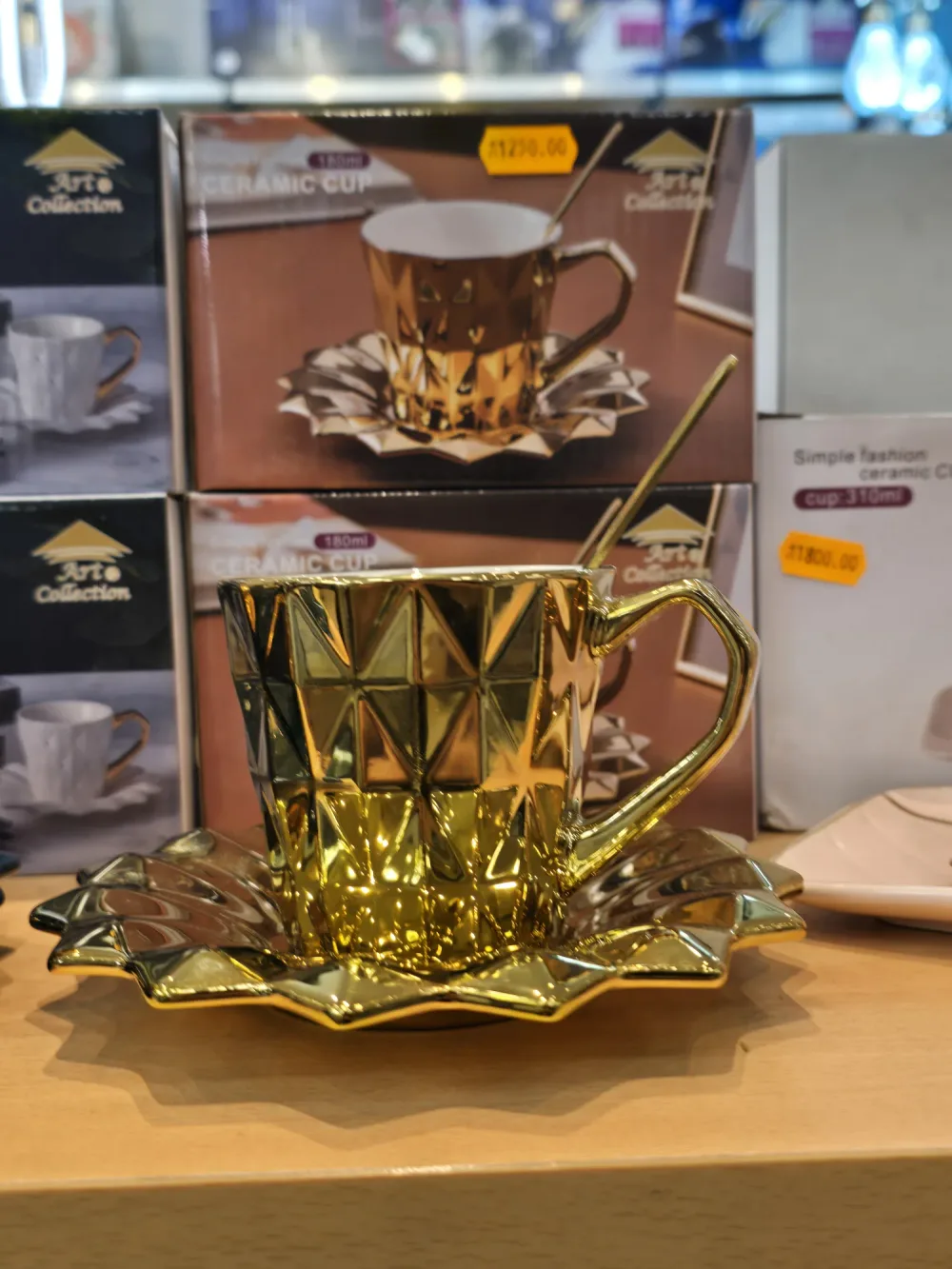 Tasses en Céramique "Simple Fashion" avec Soucoupe – 180ml
