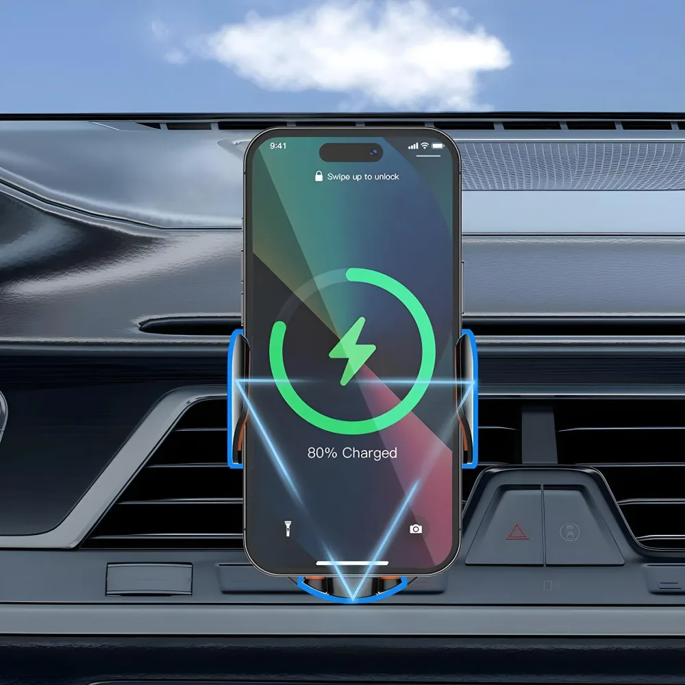 SUPPORT SMARTPHONE AUTO AVEC CHARGEURS SANSFIL MA30 15W by LDNIO