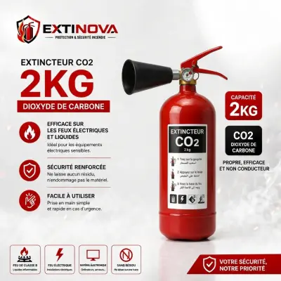 Extincteur 2 Kg Co2