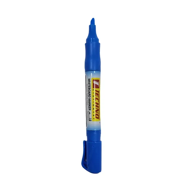 MARQUEUR TABLEAU BLANC RECHARGEABLE TETE BISEAUTEE "TECHNO"